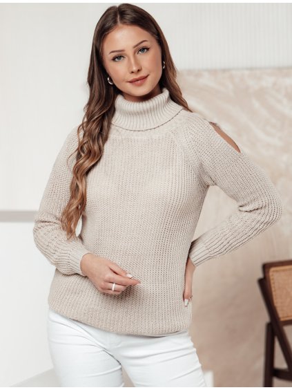 Bézs női meleg garbó GOLFIVA