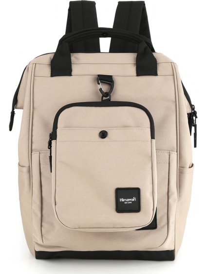 Himawari bézs női utazó hátizsák zsebbel a hordozható készüléknek