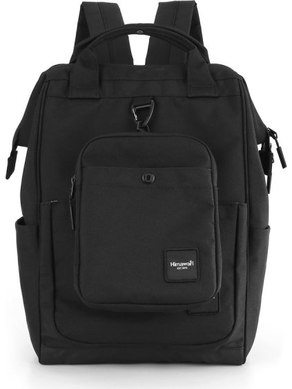 Himawari fekete női utazó hátizsák zsebbel a hordozható készüléknek