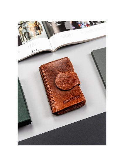 Peterson rusztikus női bőr pénztárca RFID rendszerrel Y774