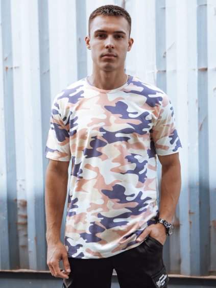 (Méret XL) Bézs férfi terepszínű póló