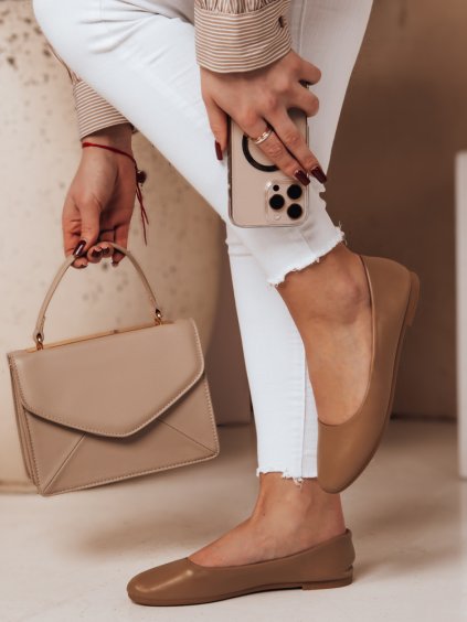 Barna női klasszikus balerina cipő FRLINE