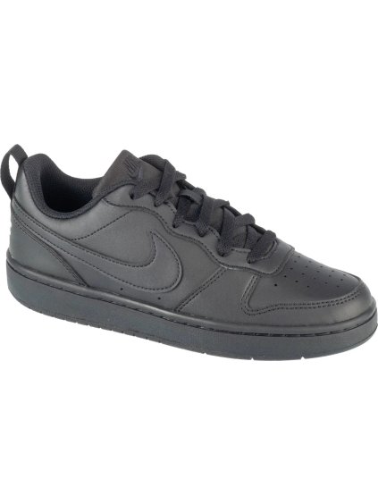 Fekete Nike Court Borough Low Recraft GS fiú tornacipő