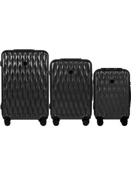 Sötétszürke utazóbőrönd szett GOLDEN EAGLE