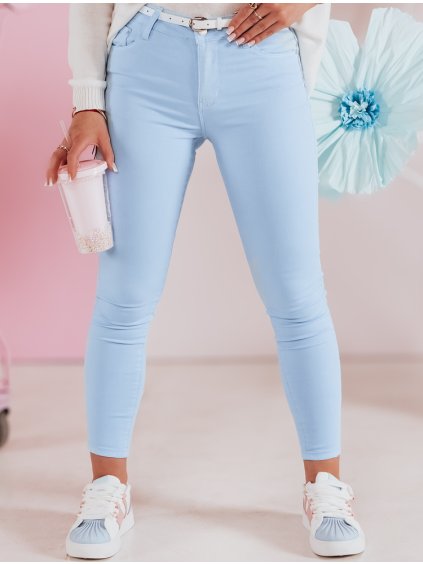 Világoskék női nadrág övvel VIVASKIN