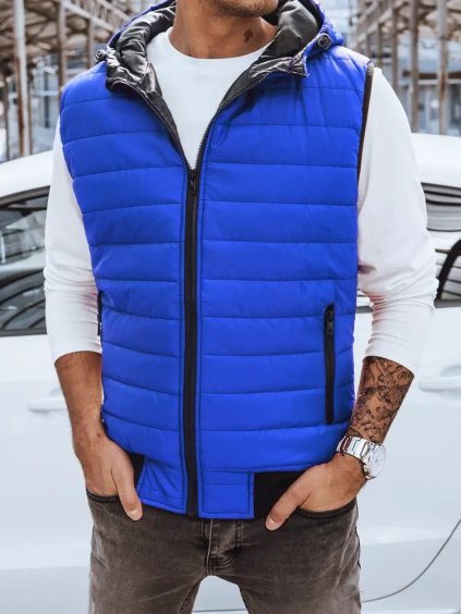 Kék férfi mellények BASIC