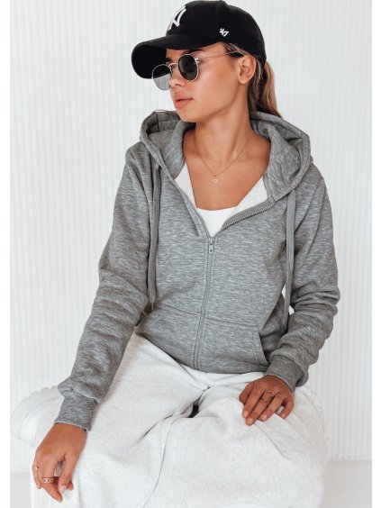 Sötétszürke női póló kapucnival