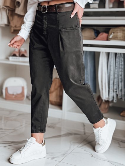 Fekete chino nadrág magas derékkal CHINOSKA