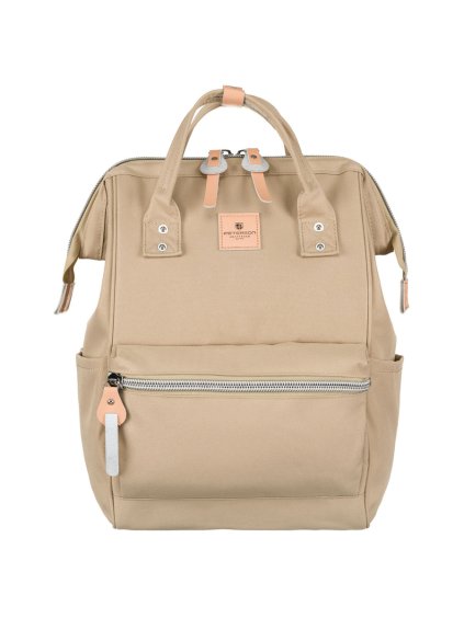 Peterson Bézs női utazó hátizsák laptop zsebbel