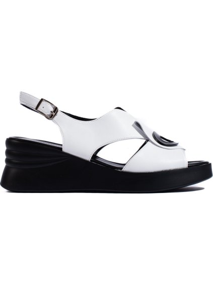 Fehér kényelmes ékszandál