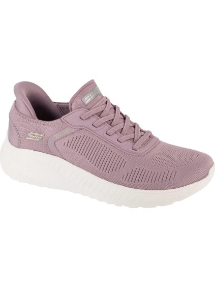 Rózsaszín női tornacipő Skechers Slip-Ins: BOBS Sport Squad Chaos - Current Muse