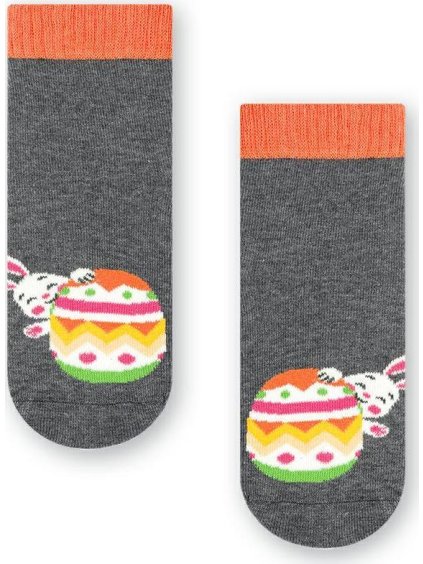 Sötétszürke húsvéti gyerekzokni Art.014