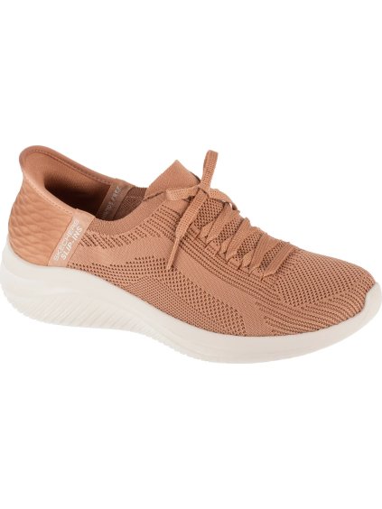 Világosbarna női tornacipő Skechers Slip-Ins Ultra Flex 3.0 - Brilliant