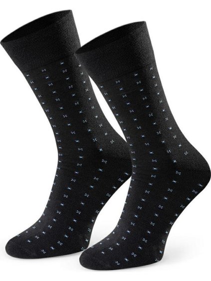 Fekete férfi mintás zokni Art.056