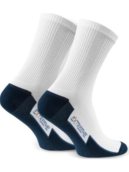 Férfi fehér-fekete magas sportzokni Cikksz. 057