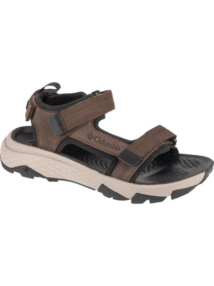 Barna férfi sportszandál Columbia Peakfreak Rush Sandal Lea