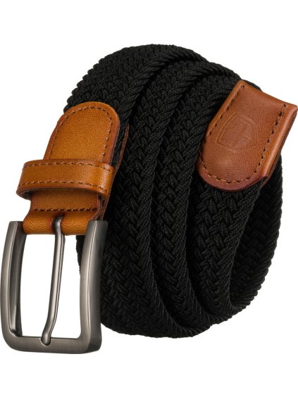 Peterson férfi fekete vászon öv lyukak nélkül