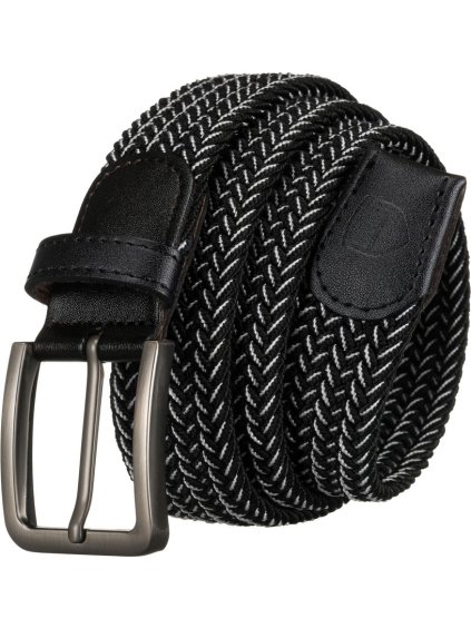 Peterson férfi fekete-fehér vászon öv lyukak nélkül