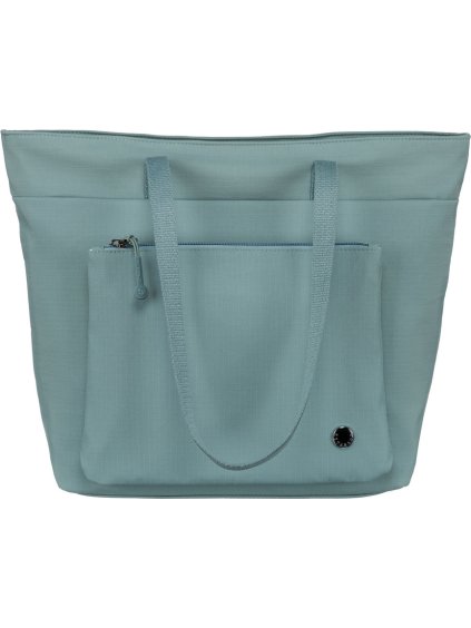 Peterson női világoskék shopper táska zsebbel az elején