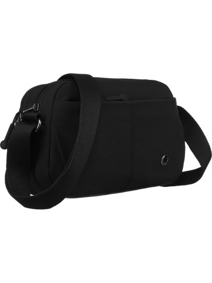 Peterson Kétkamrás fekete női táska állítható pánttal