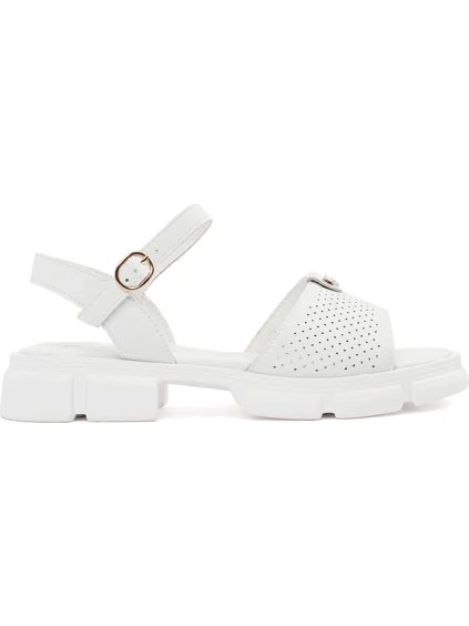 Fehér női platformos szandál