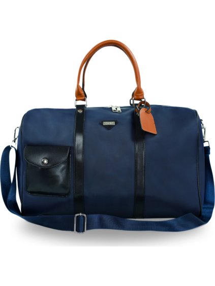 Stílusos és funkcionális sötétkék utazótáska