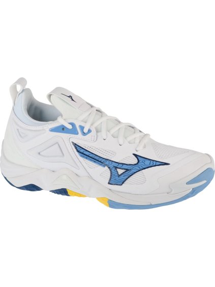 Fehér-kék férfi röplabda cipő Mizuno Wave Momentum 3