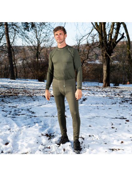 Khaki színű férfi modál alsónadrág (Méret S)