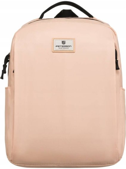 Peterson bézs hátizsák laptop zsebbel