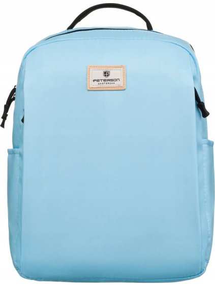 Peterson világoskék hátizsák laptop zsebbel