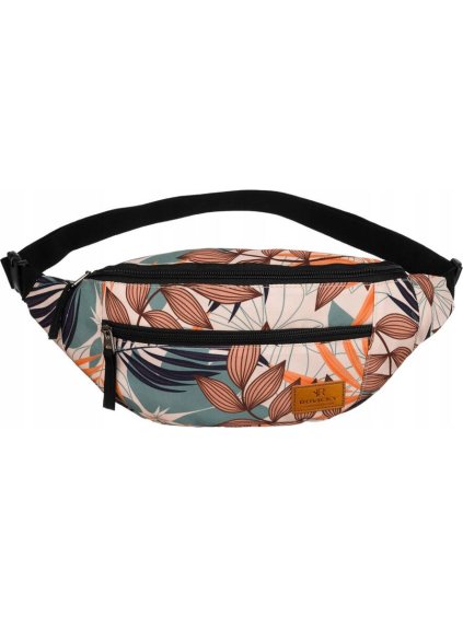 Rovicky Krémszínű-barna mintás övtáska