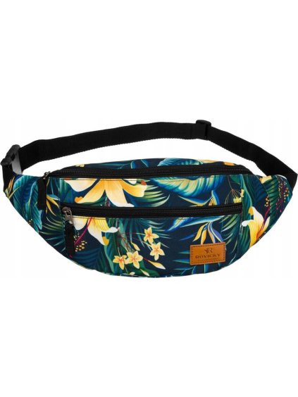 Rovicky Sötétkék-sárga mintás övtáska