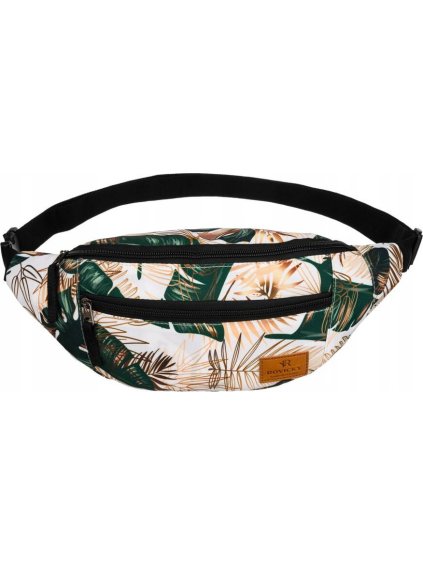 Rovicky fehér-zöld mintás övtáska