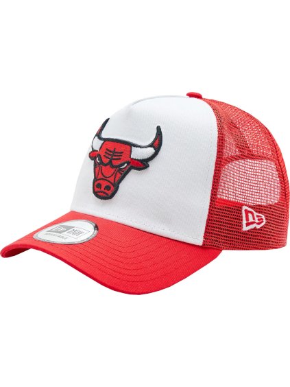 Fehér-piros sildes sapka New Era A-Frame Chicago Bulls Cap (Méret ONE SIZE)