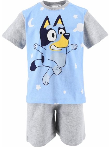 Bluey kék-szürke gyerek rövid pizsama