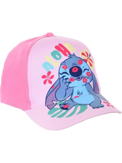 Világos rózsaszín Disney Stitch lánysapka