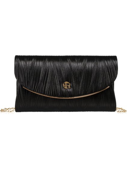 Rovicky fekete női kézitáska egyedi textúrával