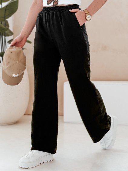 Fekete női széles melegítőnadrág DRESLINA