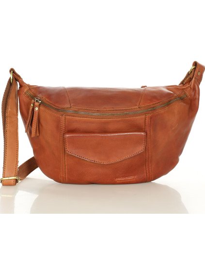 MARCO MAZZINI Camel női bőr válltáska