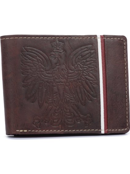 Sötétbarna férfi pénztárca eredeti motívummal D016