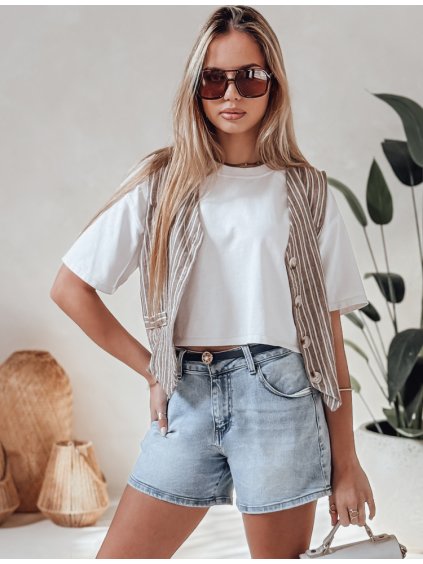 Női farmer rövidnadrág övvel HELLO JEAN