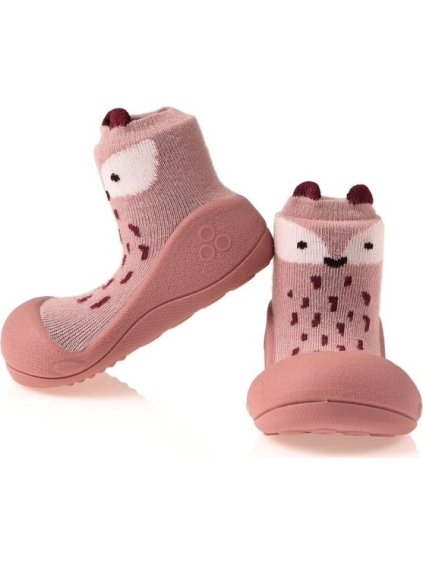 Attipas Világosrózsaszín első csizma rókával