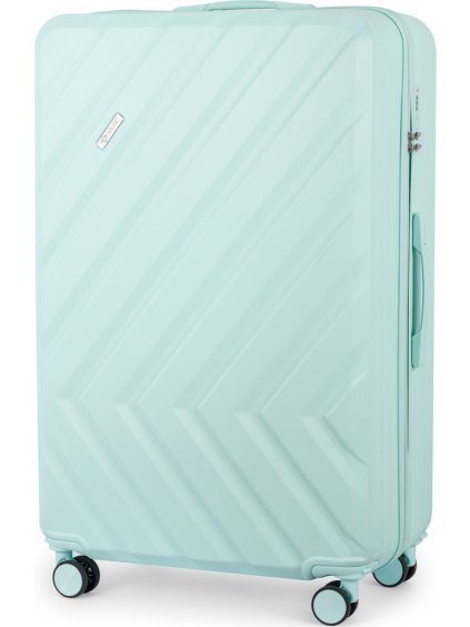 SOLIER menta színű utazóbőrönd KYOTO XL méret