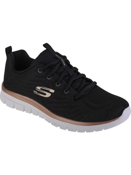 Skechers Graceful-Get Connected fekete kényelmes tornacipő