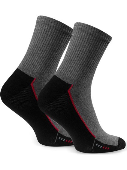 Szürke-fekete férfi magas zokni Cikksz. 057