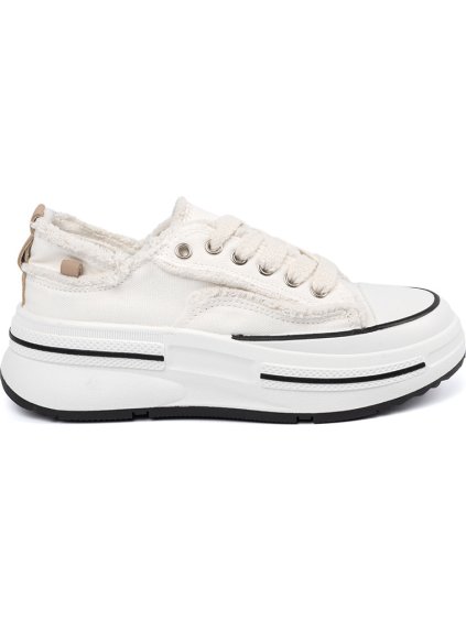 Fehér női platform tornacipő