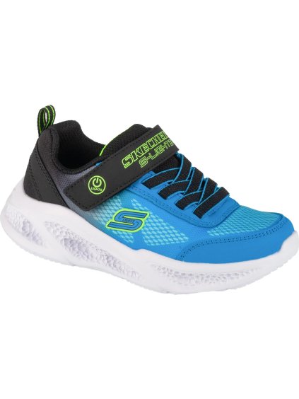 Skechers Meteor-Lights kék-fekete világító cipő fiúknak - Krendox