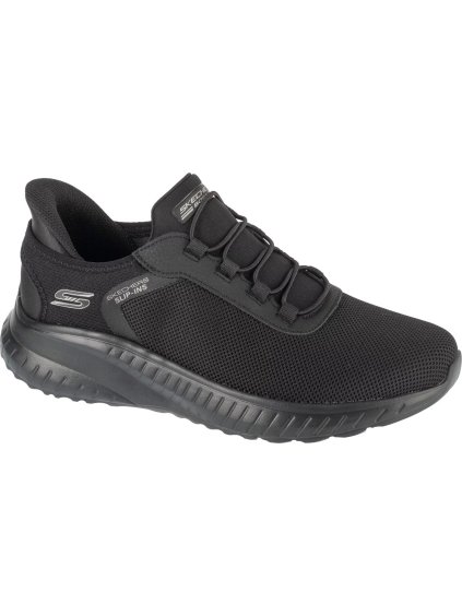 Fekete férfi tornacipő Skechers Slip-Ins: Bobs Squad Chaos - Tough Walk