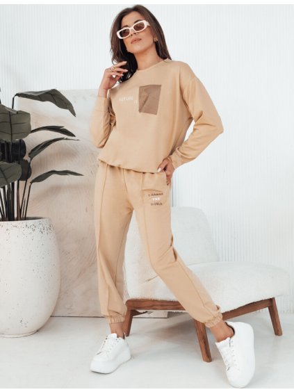 (Méret L) Bézs tréningruha szett FUTURE