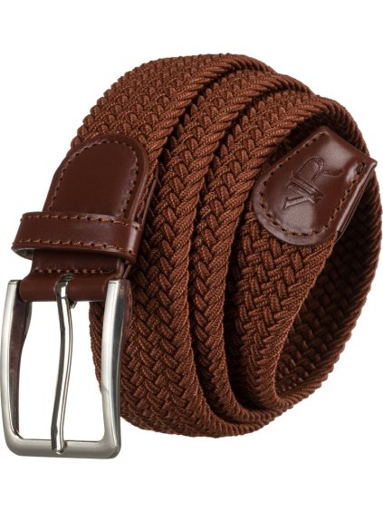 Rovicky Barna fonott öv ezüst csattal